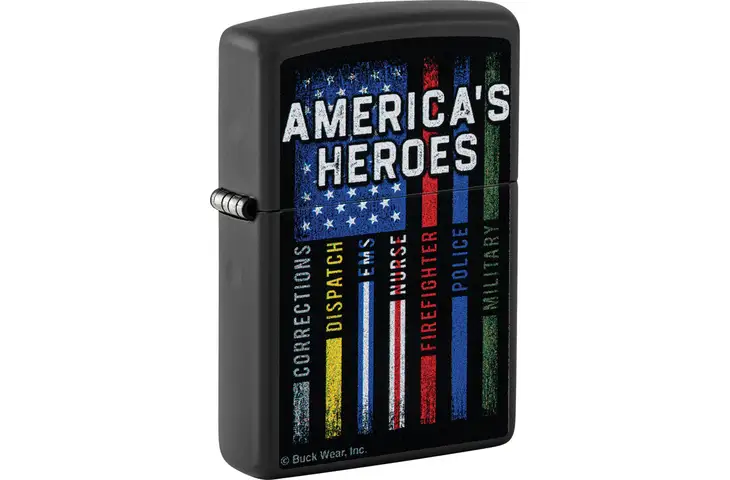 Zippo BuckMark Americas Heroes 48634